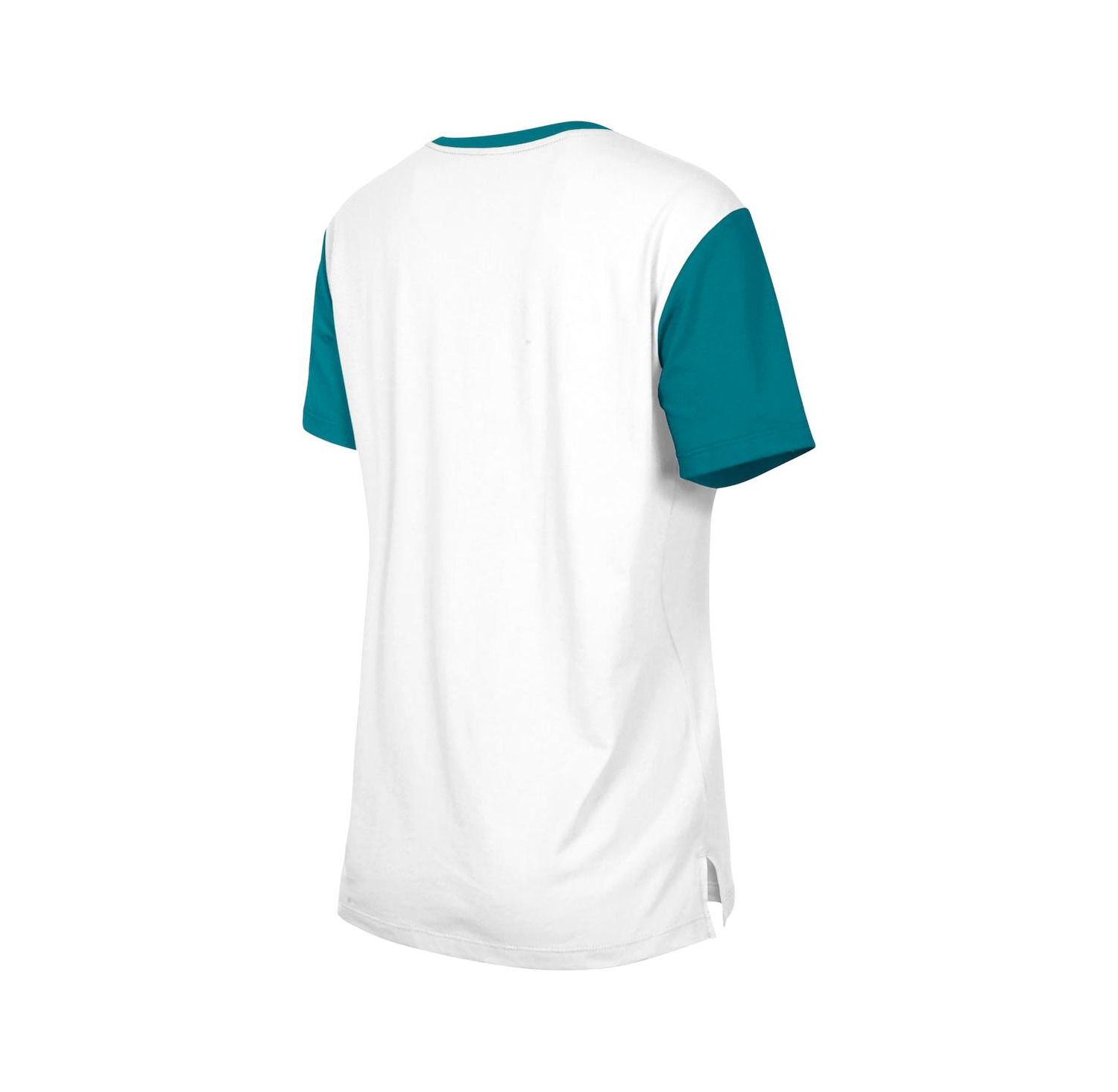 Women's White/Aqua Miami Dolphins 3rd Down T-Shirt