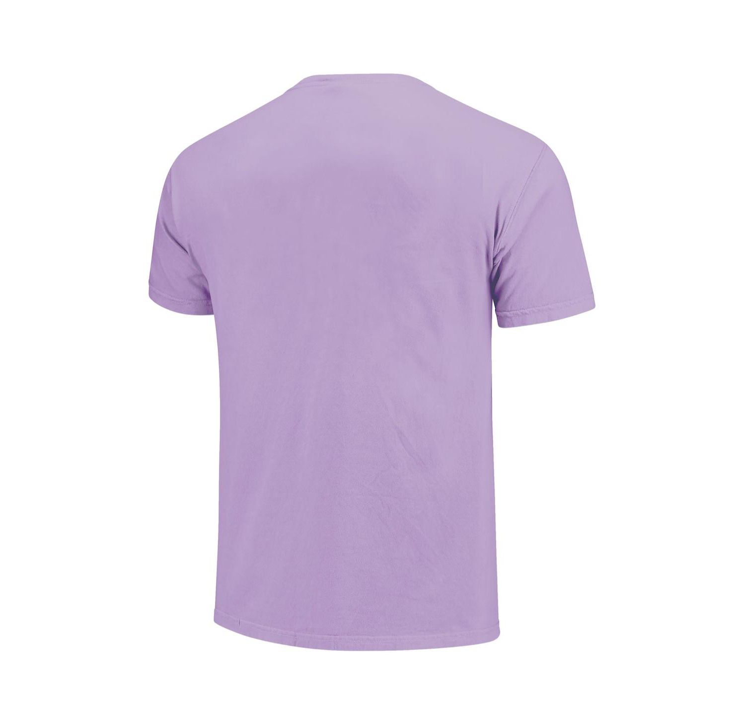 Women's Purple LSU Tigers Comfort Colors Campus Drawing Mom T-Shirt