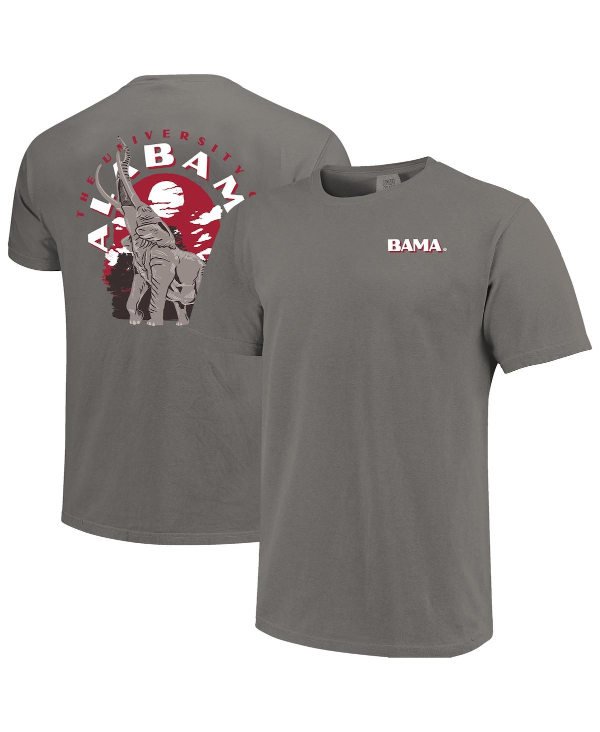 Image One Men's Gray Alabama Crimson Tide Comfort Colors Team Statue T-shirt