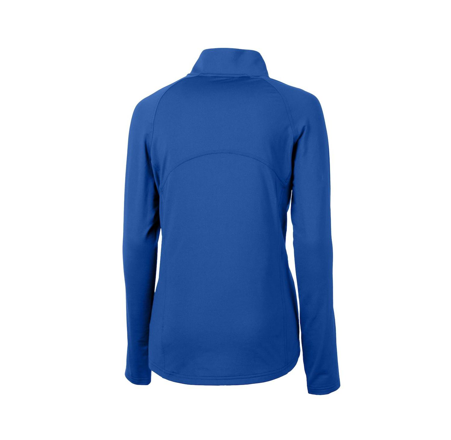 Women's Royal Seattle Mariners Dry Tec Adapt Eco Knit Stretch Raglan Half-Zip Top