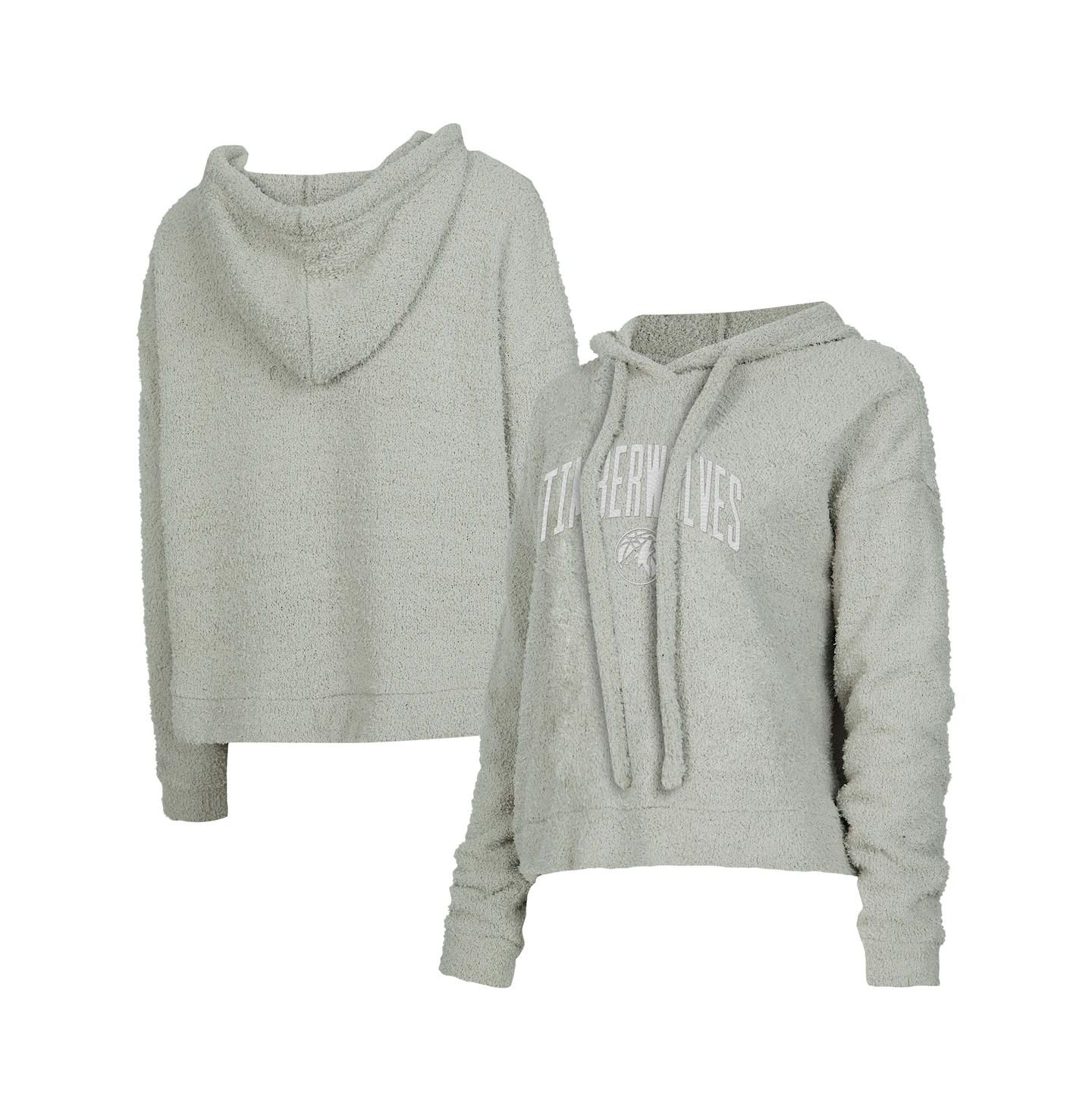 Женское худи Concepts Sport Gray Minnesota Timberwolves Ventura Comfy Pullover — фото 1