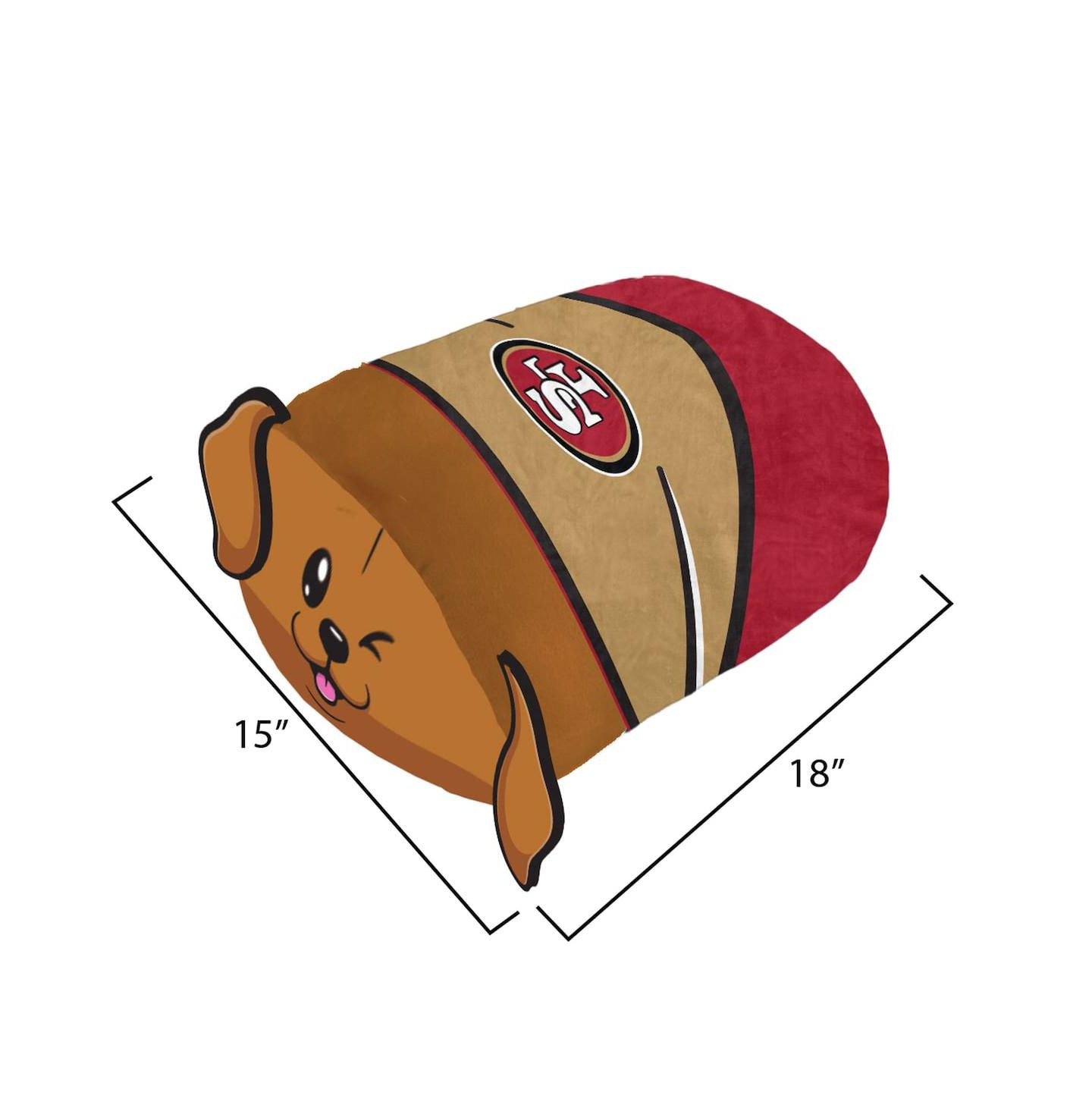 Детская подушка Pegasus San Francisco 49ers Mascot 14" x 16.5" x 6" Plushie Pillow — фото 2