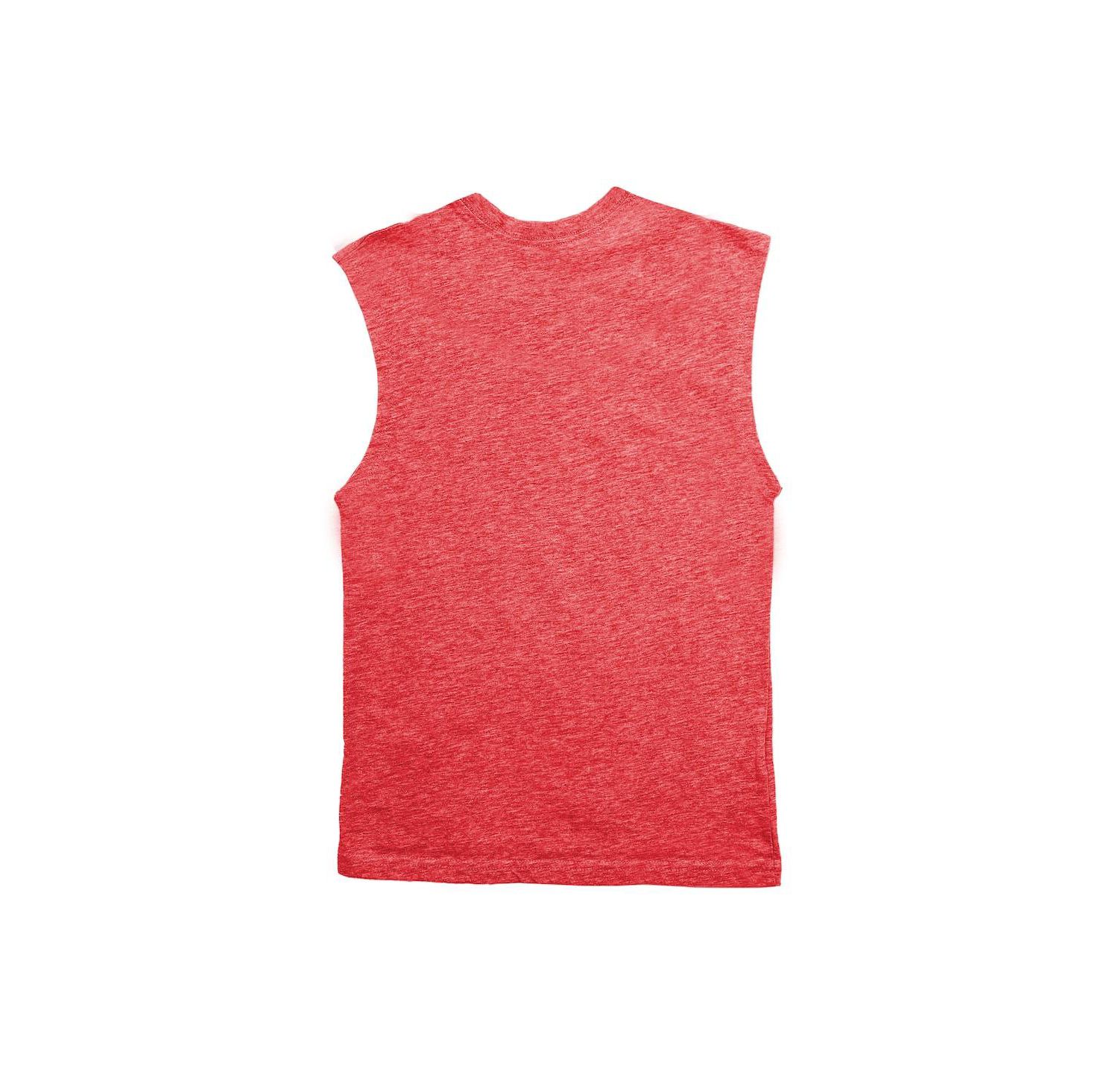 Big Boys and Girls Heather Red Kansas City Chiefs Muscle Tank Top