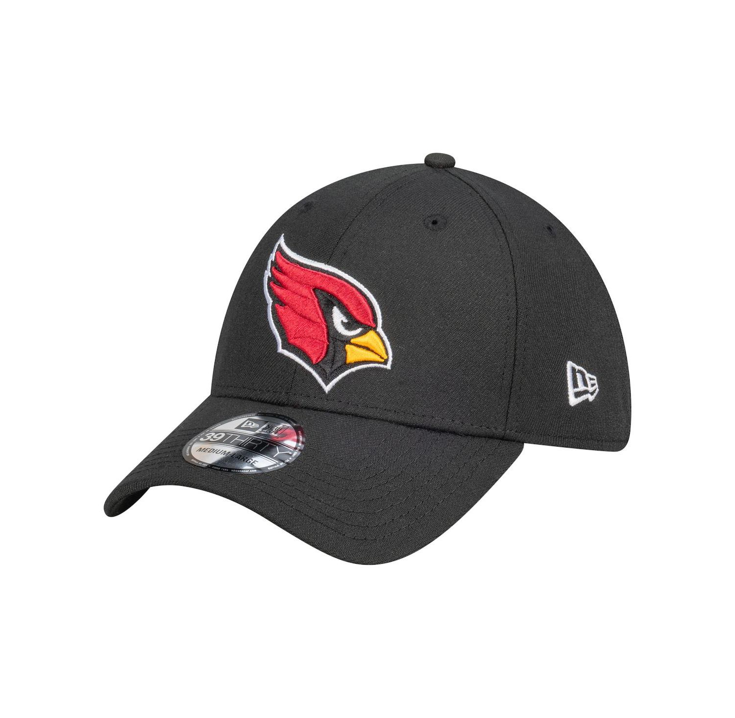 Men's Black Arizona Cardinals Core Team 39THIRTY Flex Hat