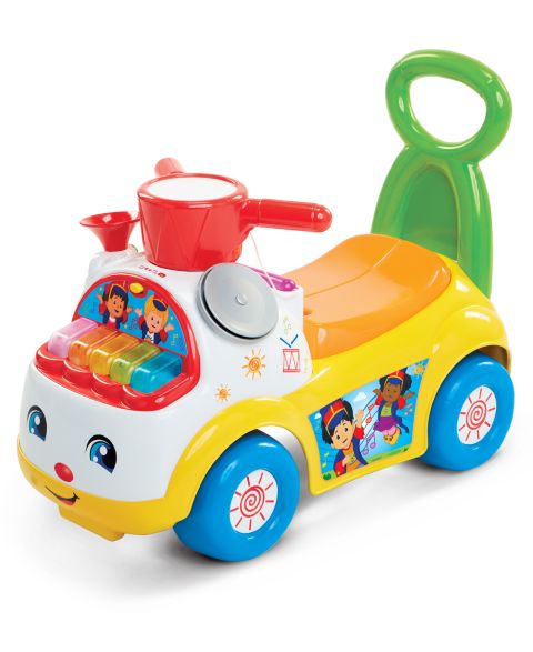 Детская игрушка Fisher Price Music Parade Ride-On with Light-Up Keyboard, Push Handle & Extra-Wide Wheels, Ages 1-3