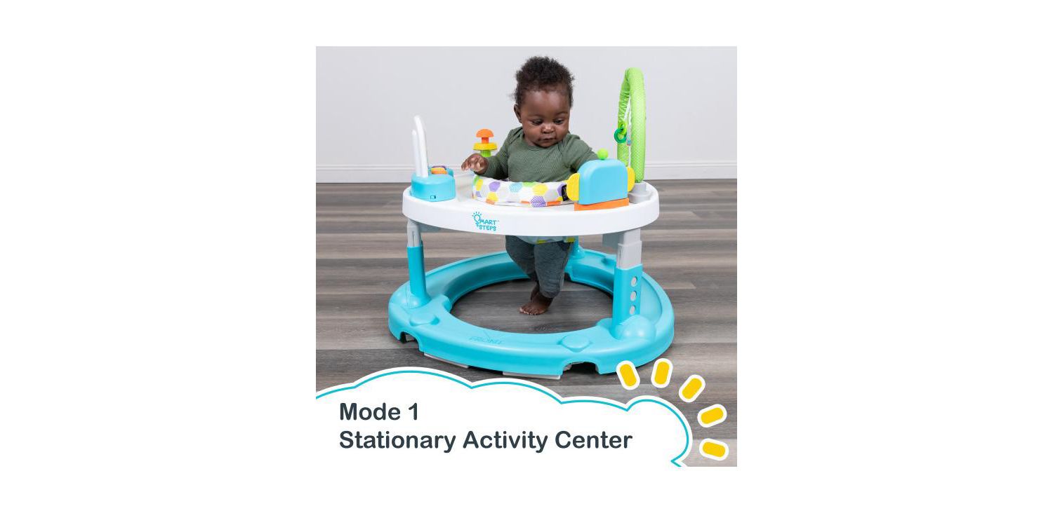 Kids Trend Smart Steps Bounce N Dance 4-in-1 Activity Center Walker - Hexagon Dots