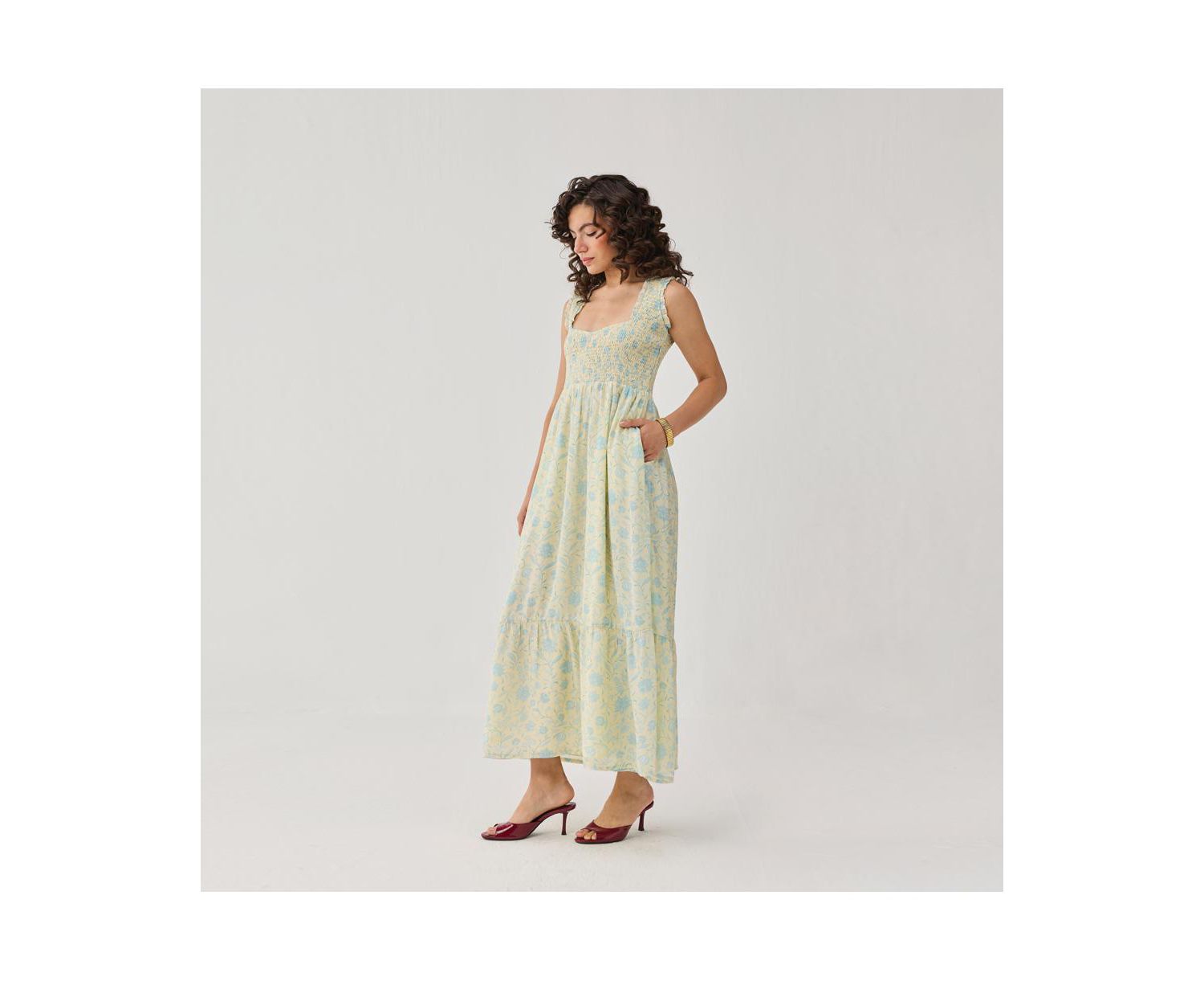 Women's Smocked Maxi Dress