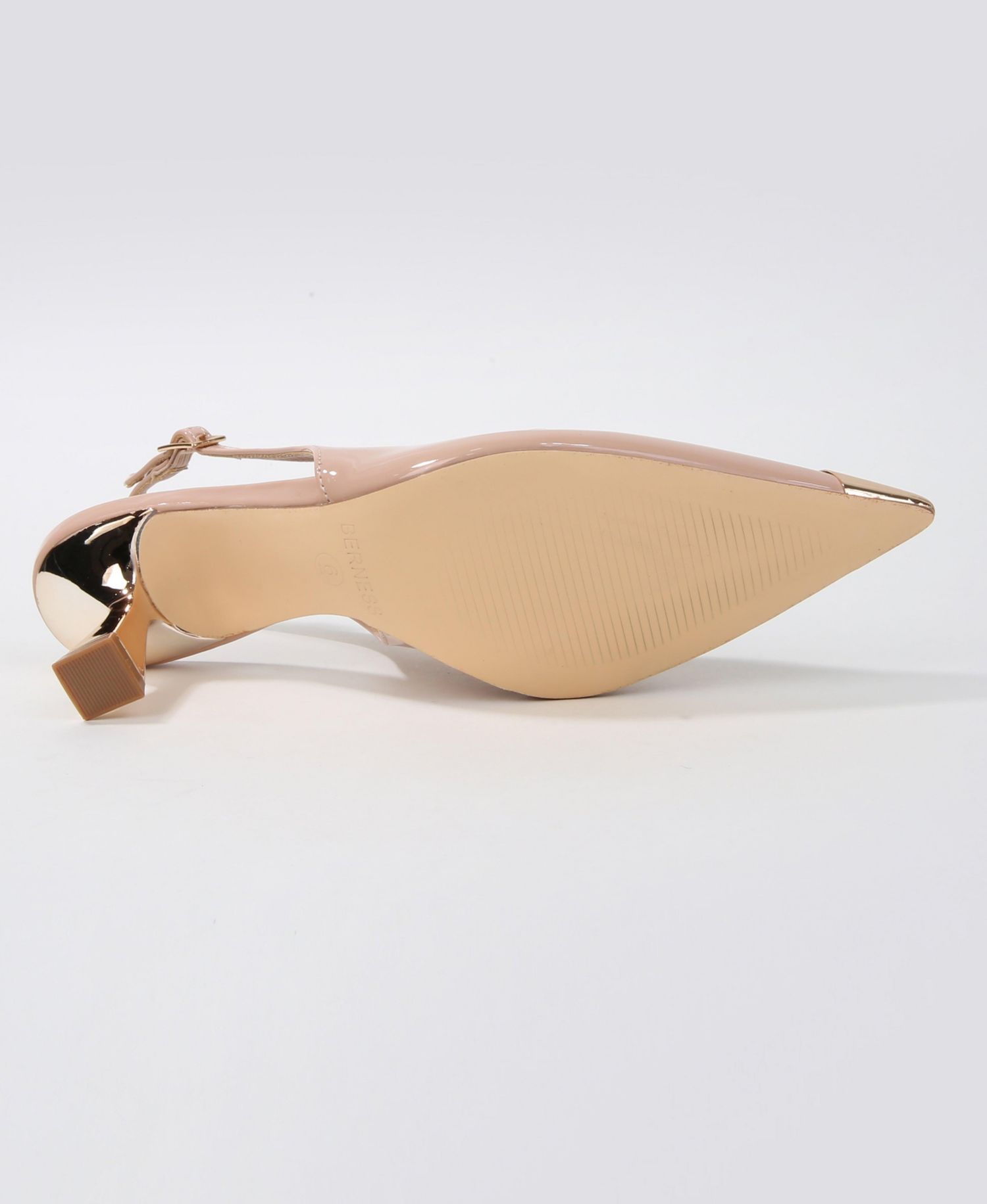 Women's Patent Heels and Toe Cap Slingback Pumps