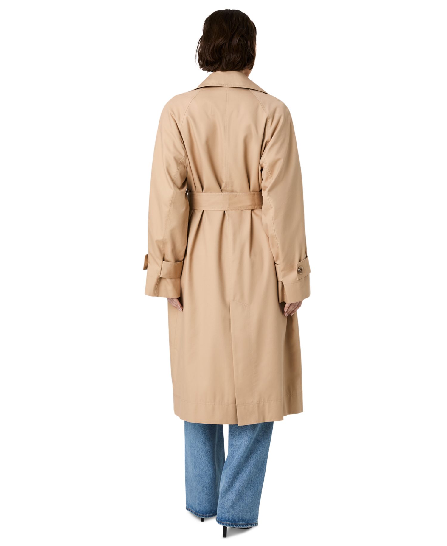 Women's Trench Twill Button-Front Raglan Jacket