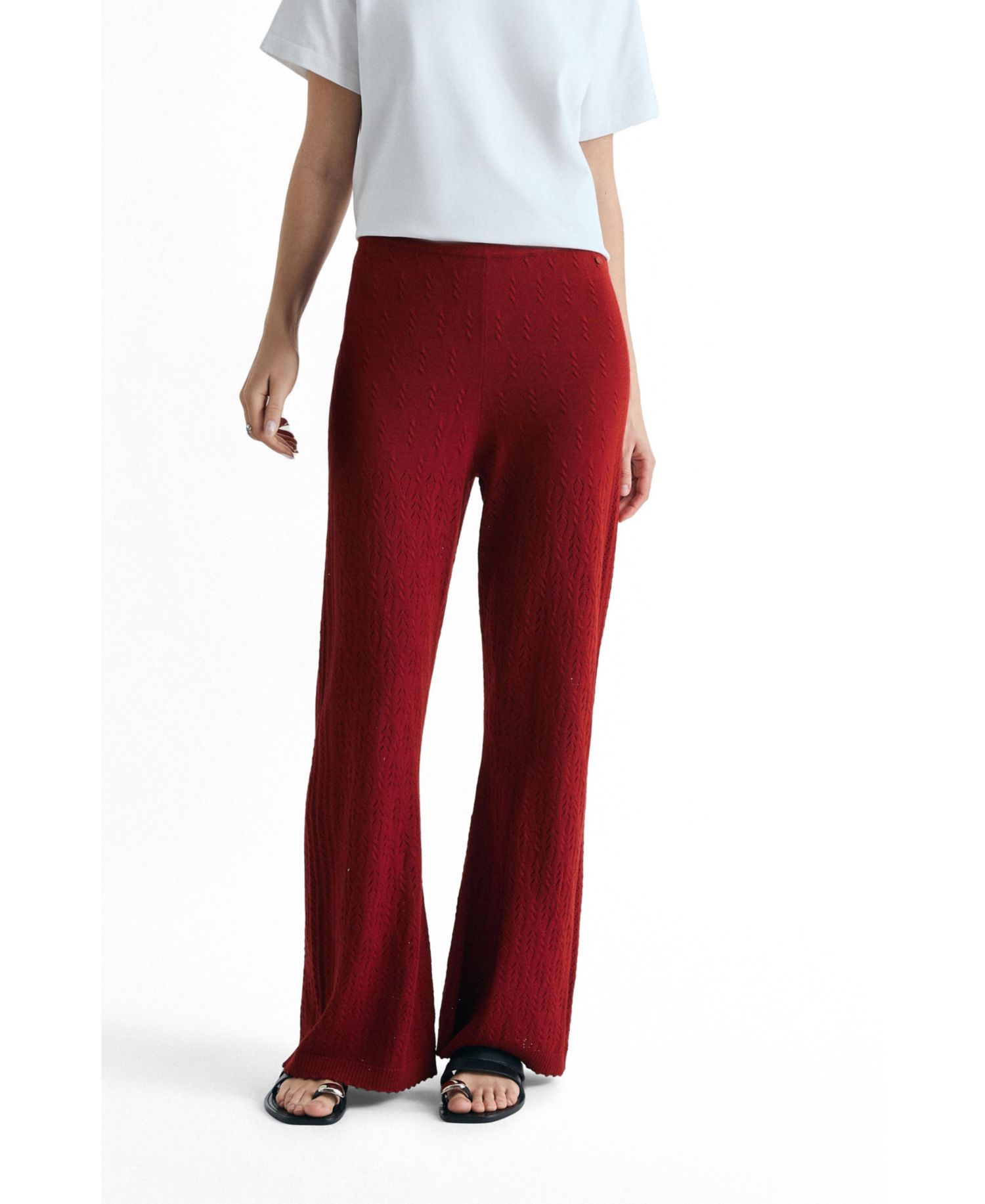 Women's Set Pointelle Knit Pant