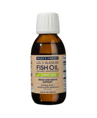 Wiley s Finest Summit DHA Liquid - 2140mg DHA and 460mg EPA Omega-3s - Citrus Flavor - 4.23 FL Oz (25 Servings)