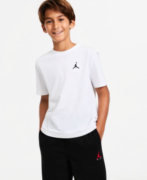 Детские Jordan Boys' 8-20 Jumpman Air Embroidery Short-Sleeve T-Shirt