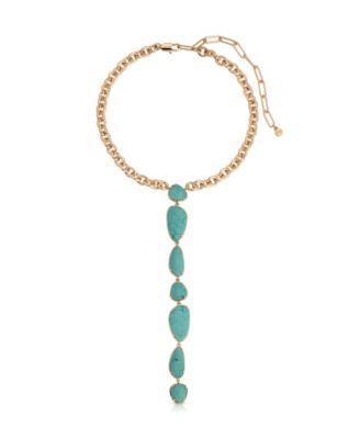 Gold-Plated Majestic Stone Necklace