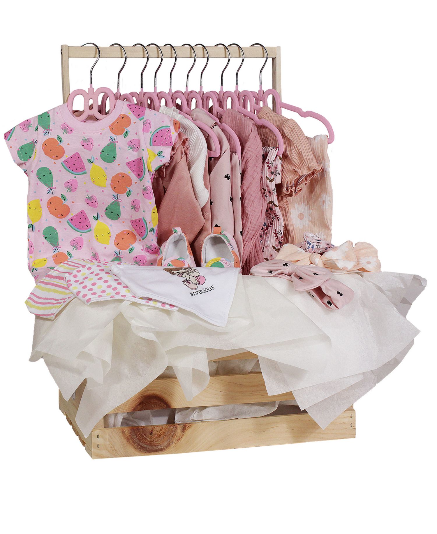 Three Storys Baby Girls' First Years Baby Shower Gift Crate, 29-Piece Set