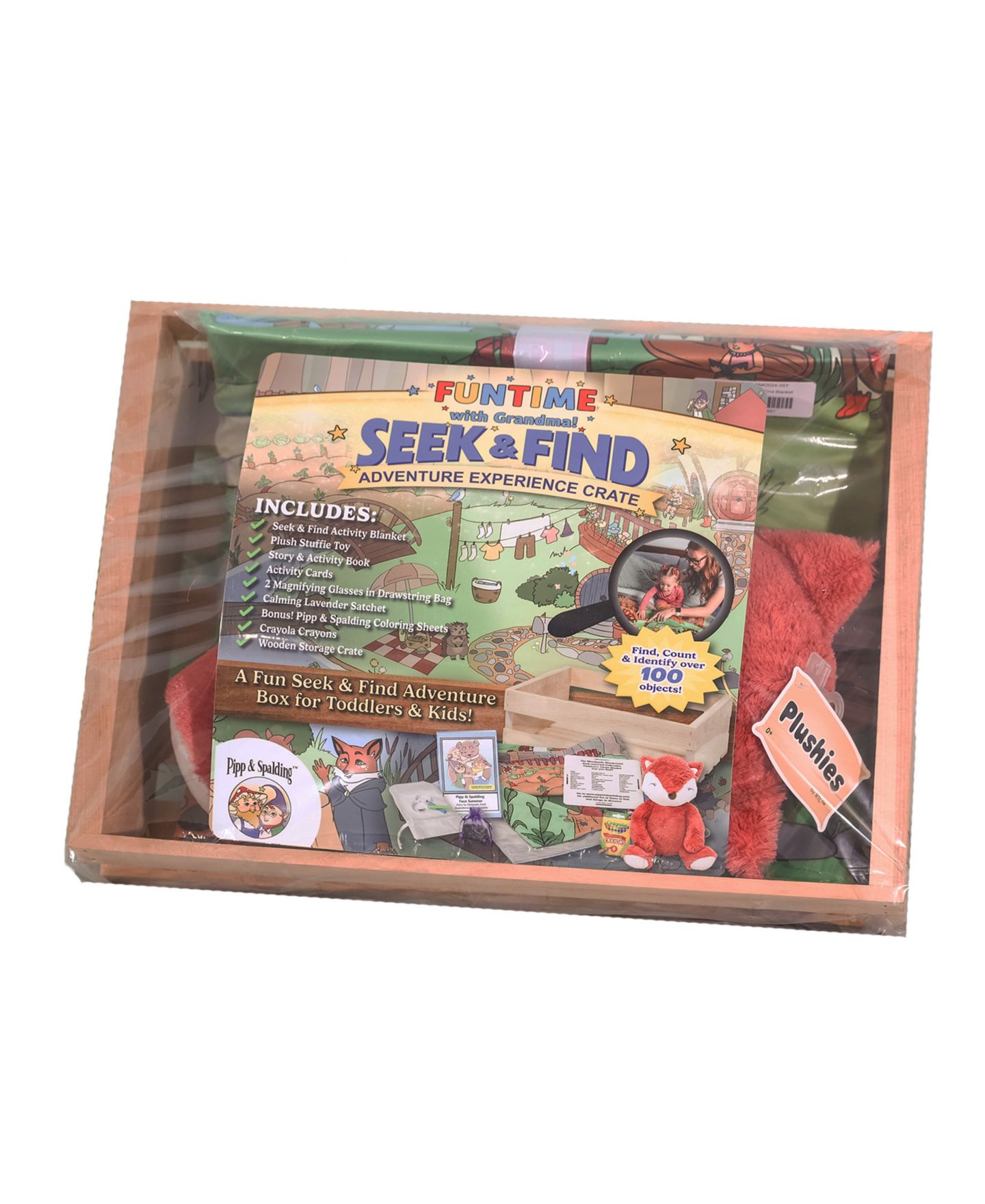 Детские игрушки Pipp & Spalding Funtime with Grandma Toddler Springtime in The Woodlands Seek-and-Find Adventure Experience, 18-Piece Crate Set, цвет: Разноцветный — фото 2