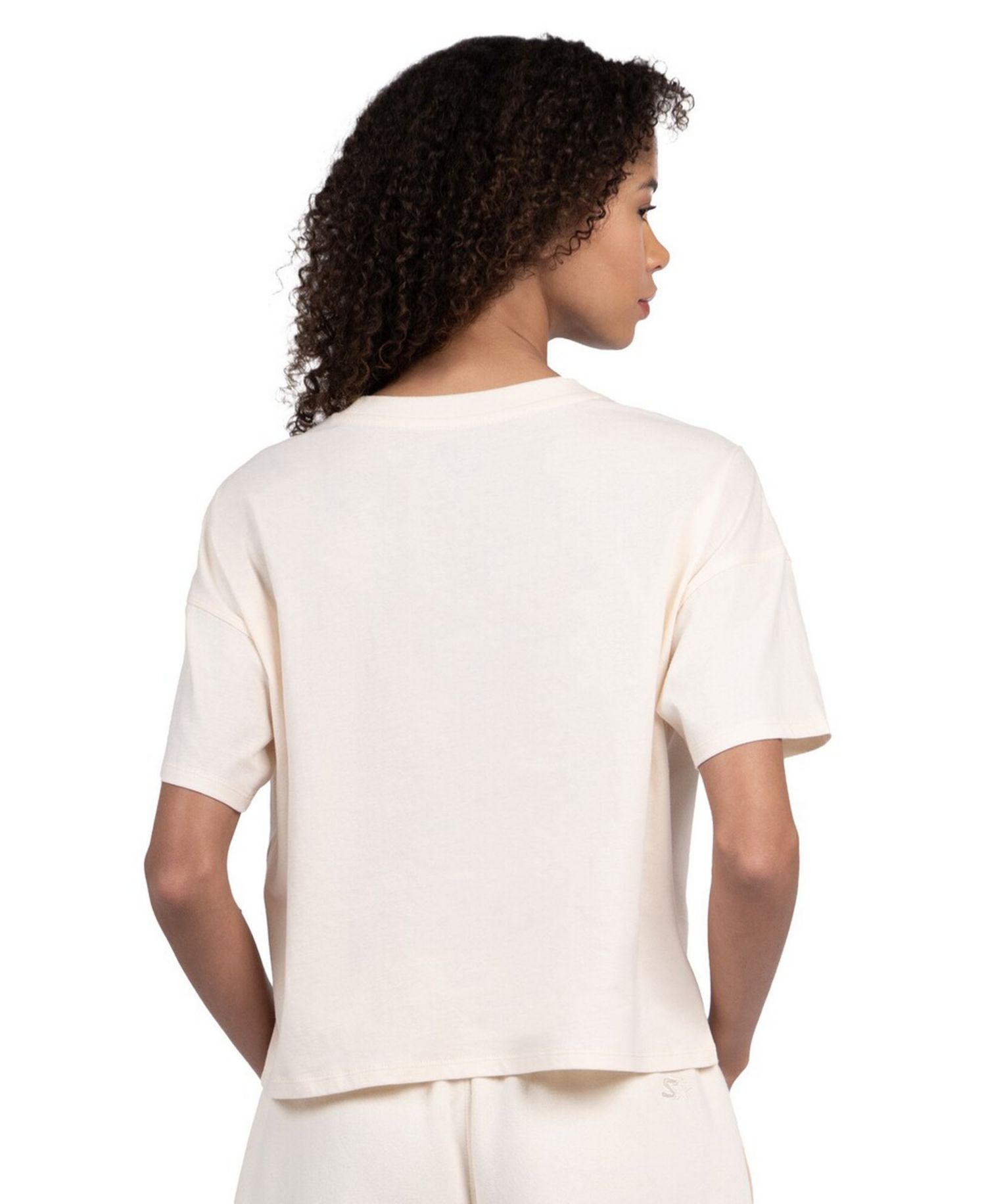 Women's Cream Chicago Cubs Pastels Boxy Cropped T-Shirt