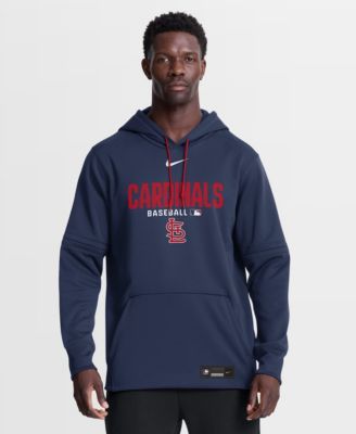 Men's Navy St. Louis Cardinals Authentic Collection Therma-FIT Hoodie