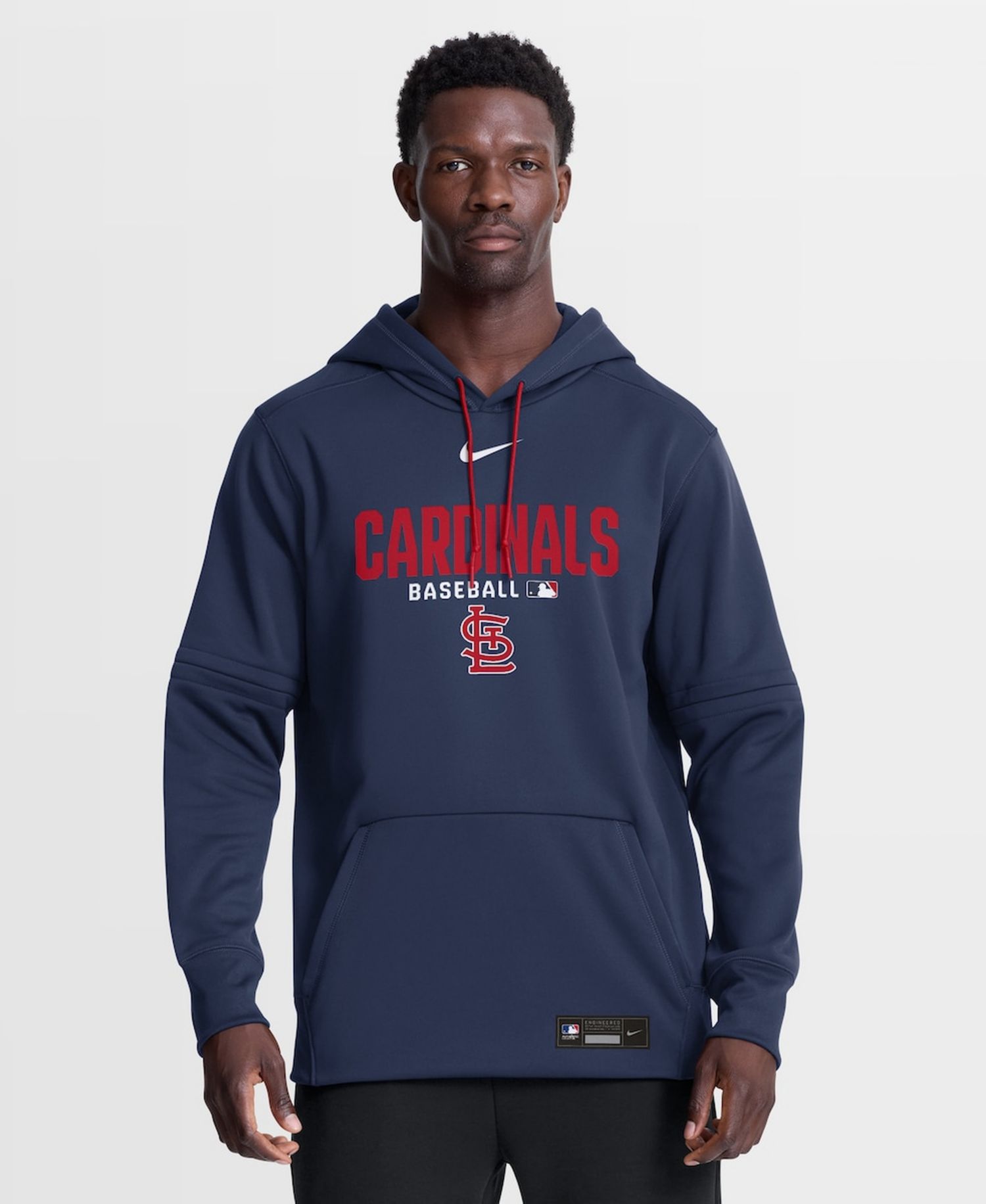 Men's Navy St. Louis Cardinals Authentic Collection Therma-FIT Hoodie
