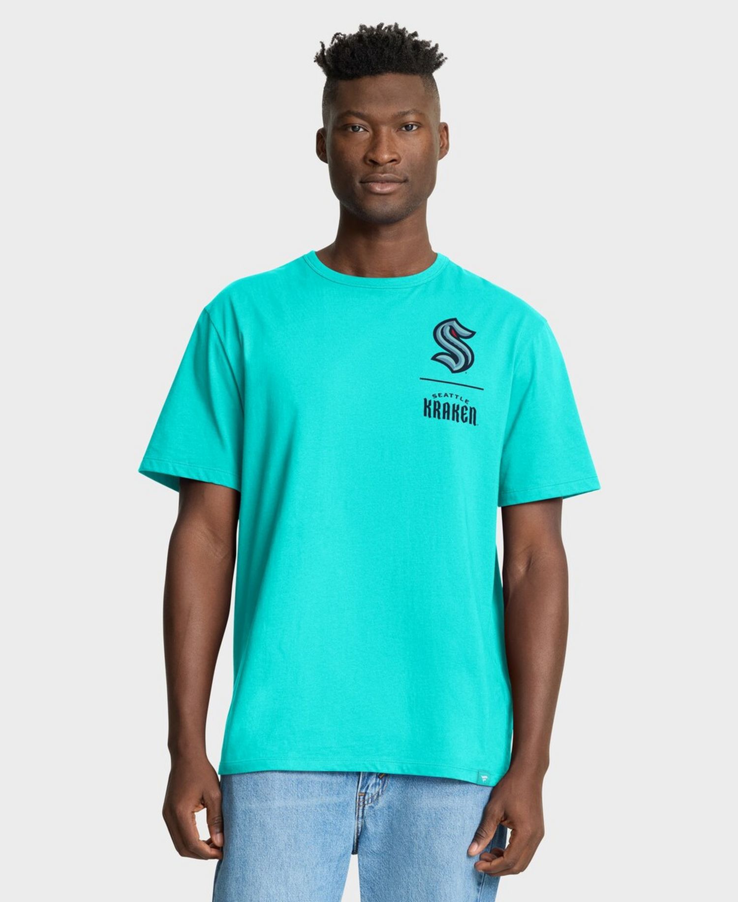 Men's Light Blue Seattle Kraken Crash The Net Legacy T-Shirt