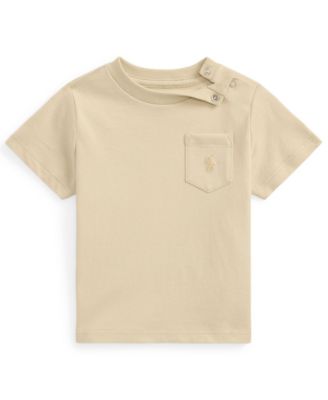 Polo Ralph Lauren Baby Boys Cotton Jersey Pocket T-Shirt - Spring Beige 20$