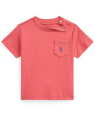 Baby Boys' Cotton Jersey Pocket T-Shirt