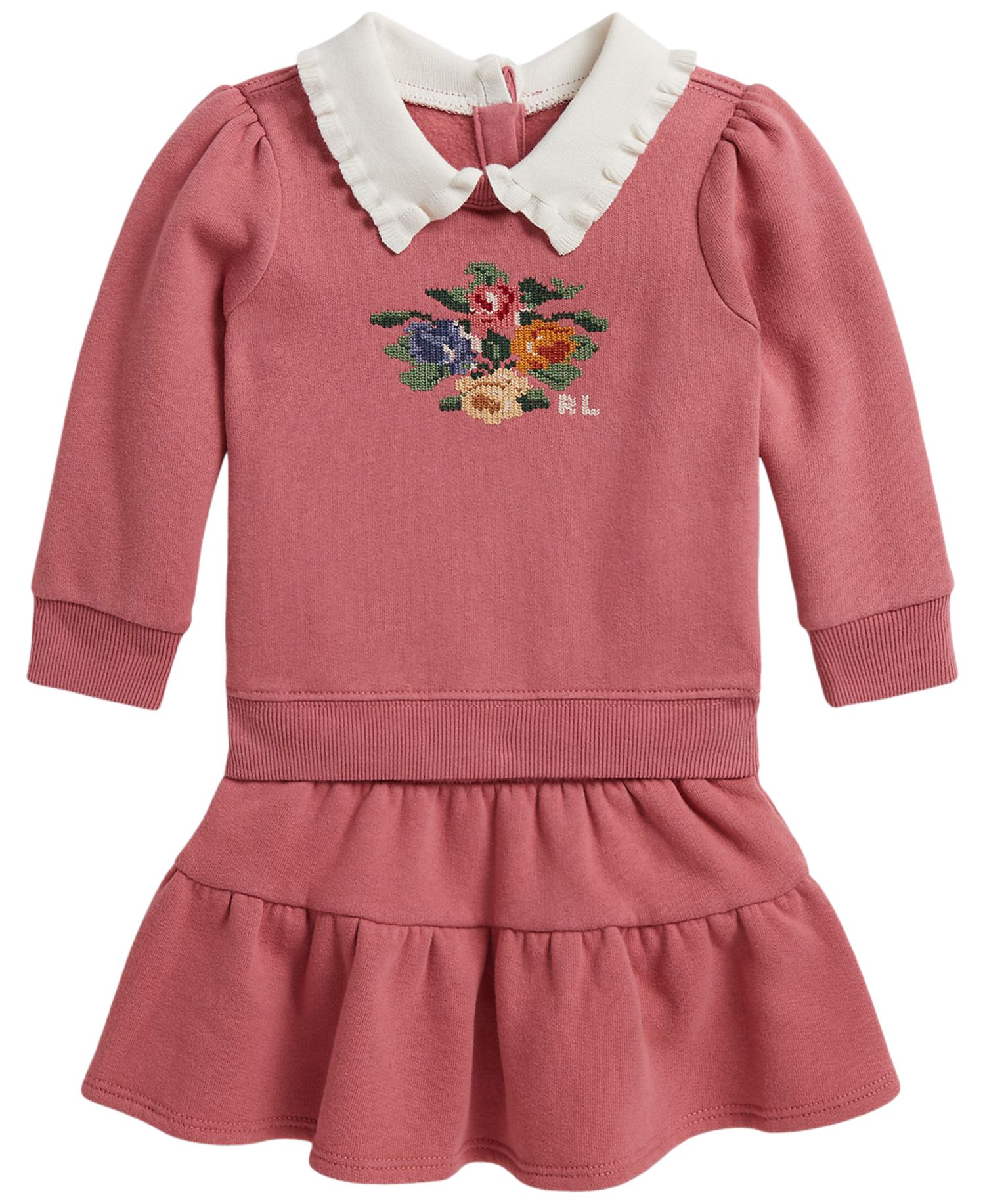 Baby Girls' Floral Fleece Sweatshirt and Skirt, 2-Piece Set