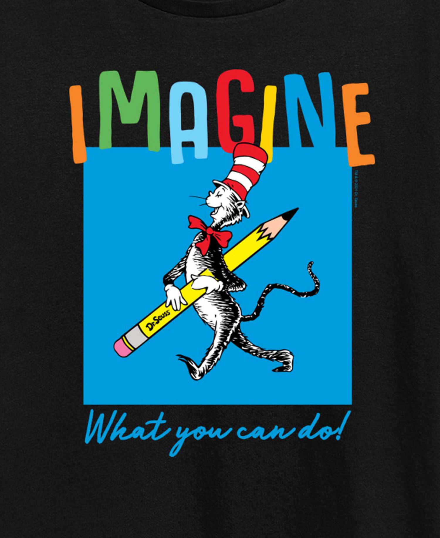 Plus Size Dr. Seuss Imagine What You Can Do Graphic T-Shirt
