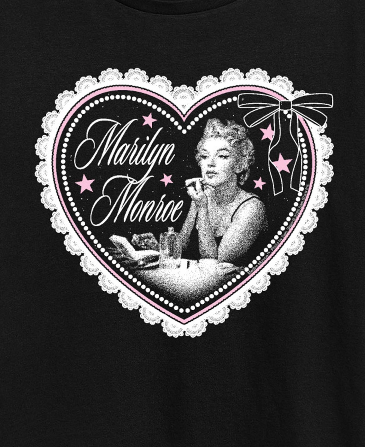 Plus Size Marilyn Monroe Coquette Heart Graphic T-Shirt