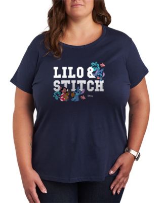 Plus Size Lilo Stitch Collegiate Graphic T-Shirt