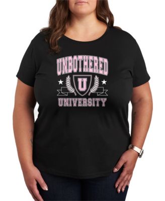 Plus Size Unbothered University Graphic T-Shirt