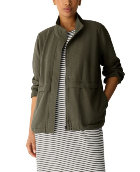 Женские куртки Eileen Fisher Zip-Up Jacket, Regular and Plus Size