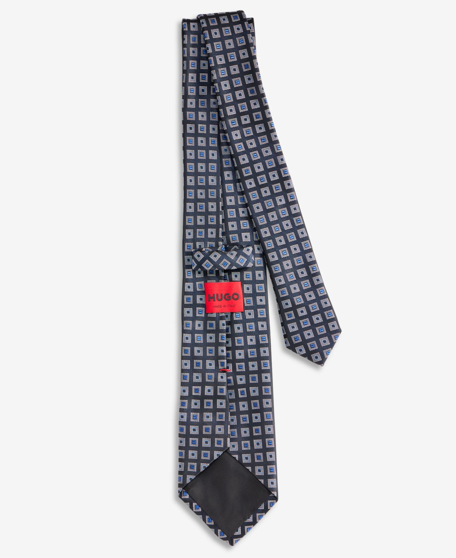 Hugo by Men's Slim-Fit Grid Pattern Tie