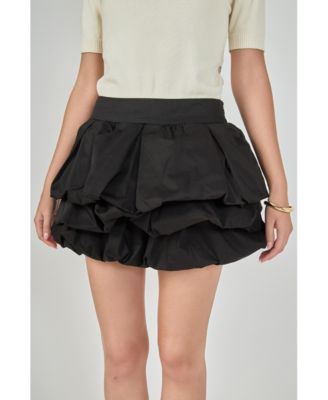 Women's Tiered Bubble Mini Skirt