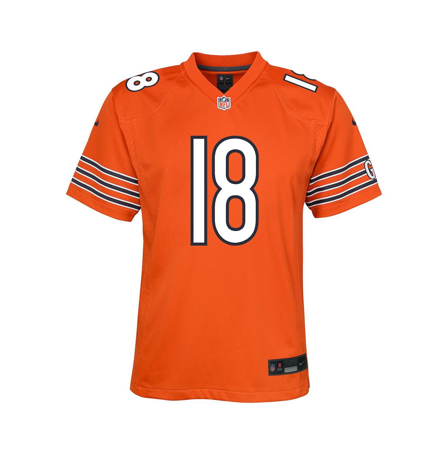 Детская игровая джерси Nike Caleb Williams Chicago Bears, Orange — фото 2