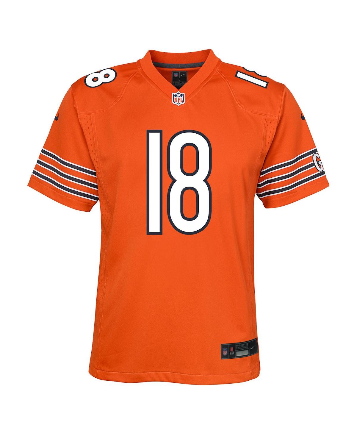 Nike Big Boys and Girls Caleb Williams Orange Chicago Bears Game Jersey