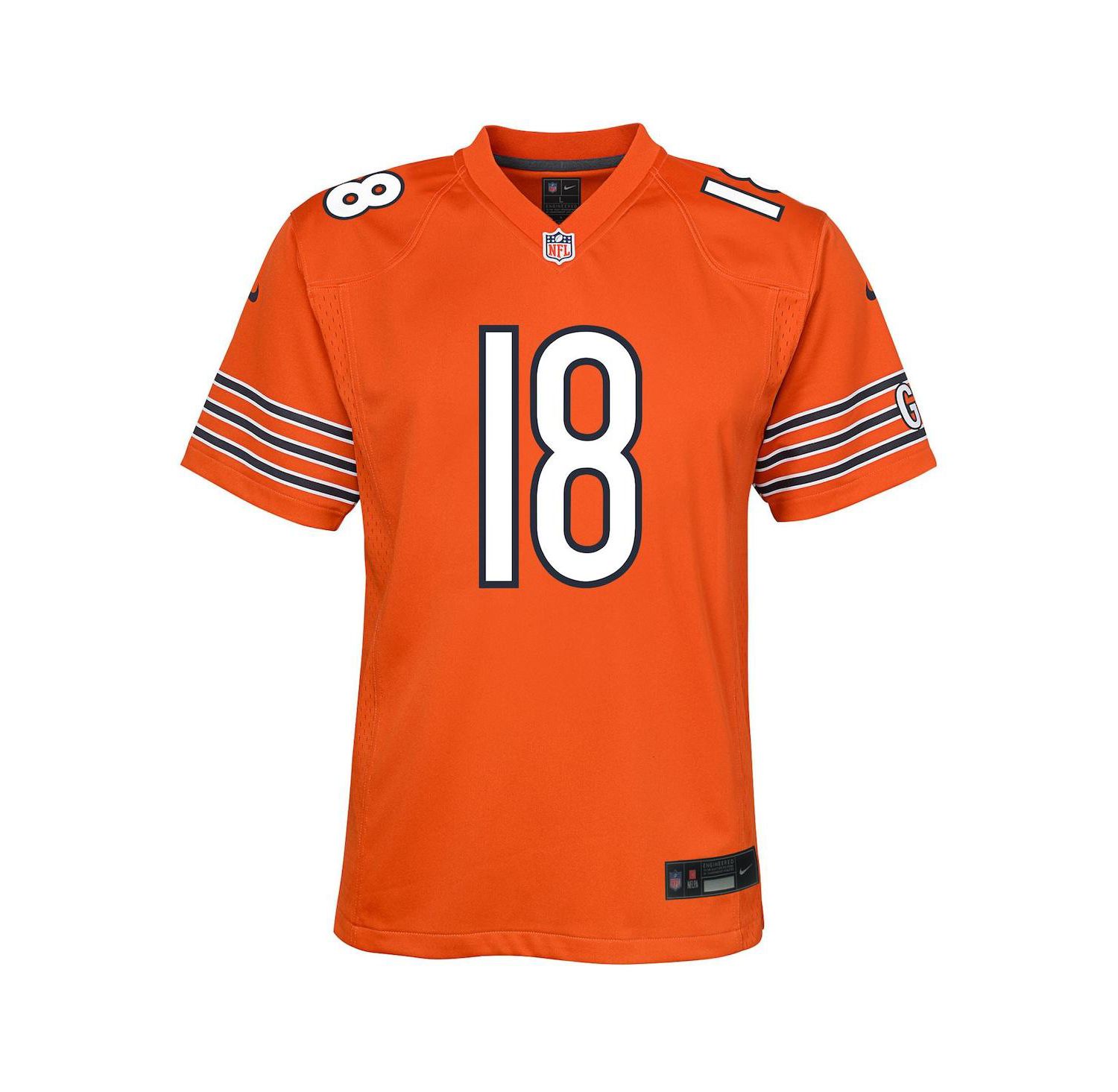 Big Boys and Girls Caleb Williams Orange Chicago Bears Game Jersey