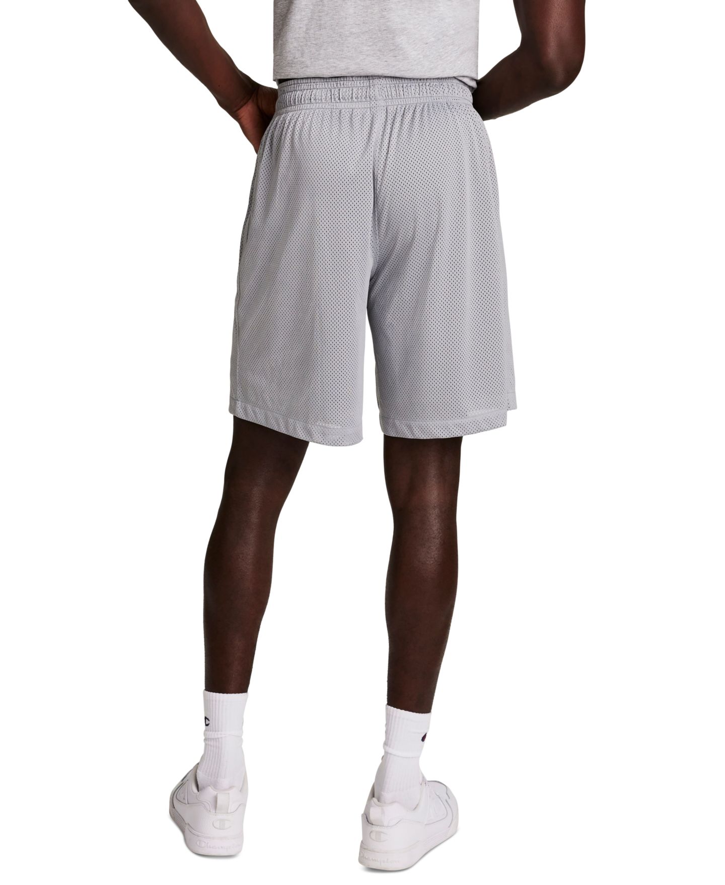 Мужские шорты Champion Double Layer Athletics Graphic, цвет: Чёрный / Серый — фото 7