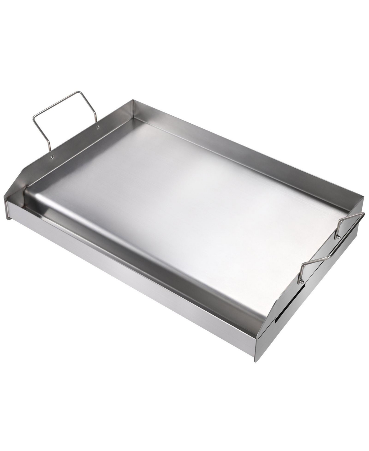 Cozito Stove Top Griddle, Stainless Steel Double Burner Pan with Oil Groove