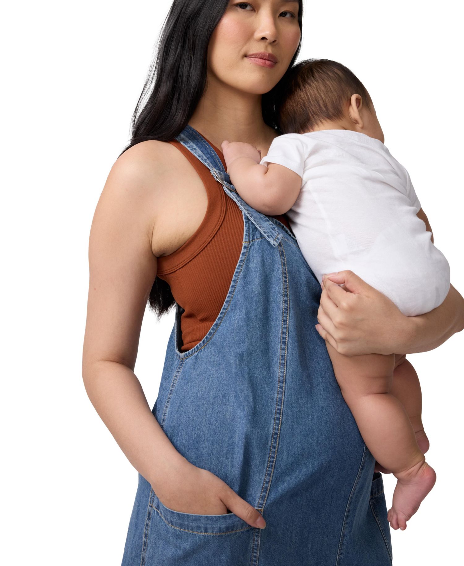 Women's Ingrid + Isabel Soft Denim Overall Jumpsuits