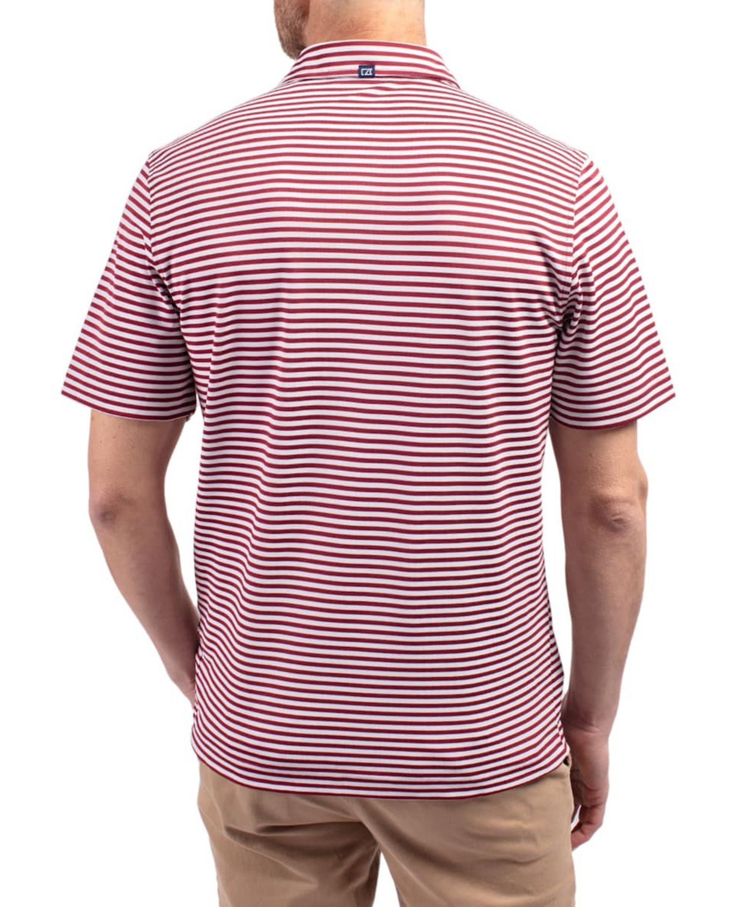 Men's Garnet South Carolina Gamecocks Virtue Eco Pique Stripe DryTec Polo Shirt