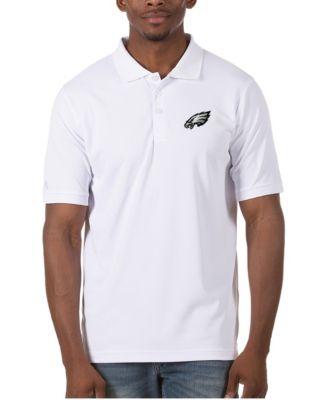 Men's White Philadelphia Eagles Legacy Pique Polo Shirt