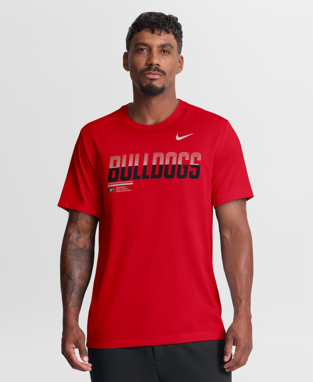 Nike Men's Red Georgia Bulldogs Sideline Legend Dri-fit T-Shirt