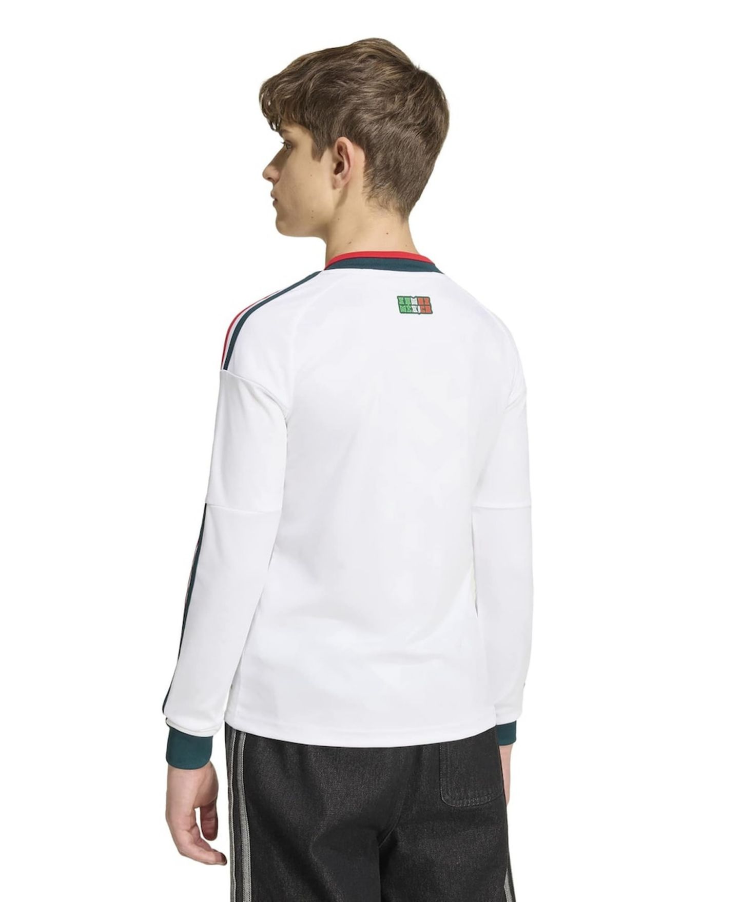 Детское джерси adidas сборной Мексики 2026 Away Replica с длинным рукавом, White — фото 12