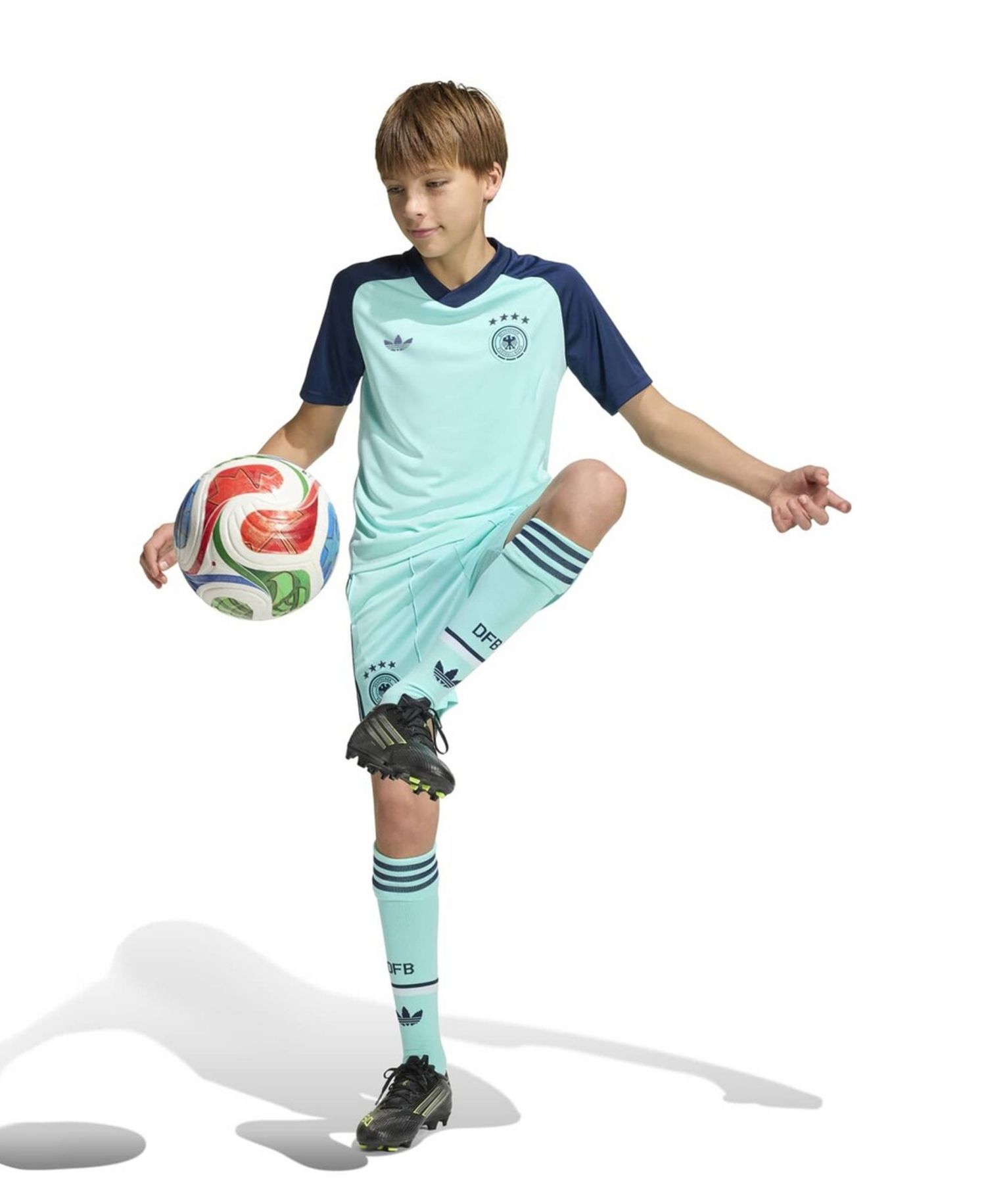 Big Boys and Girls Turquoise Germany National Team 2026 Pre-Match Jersey