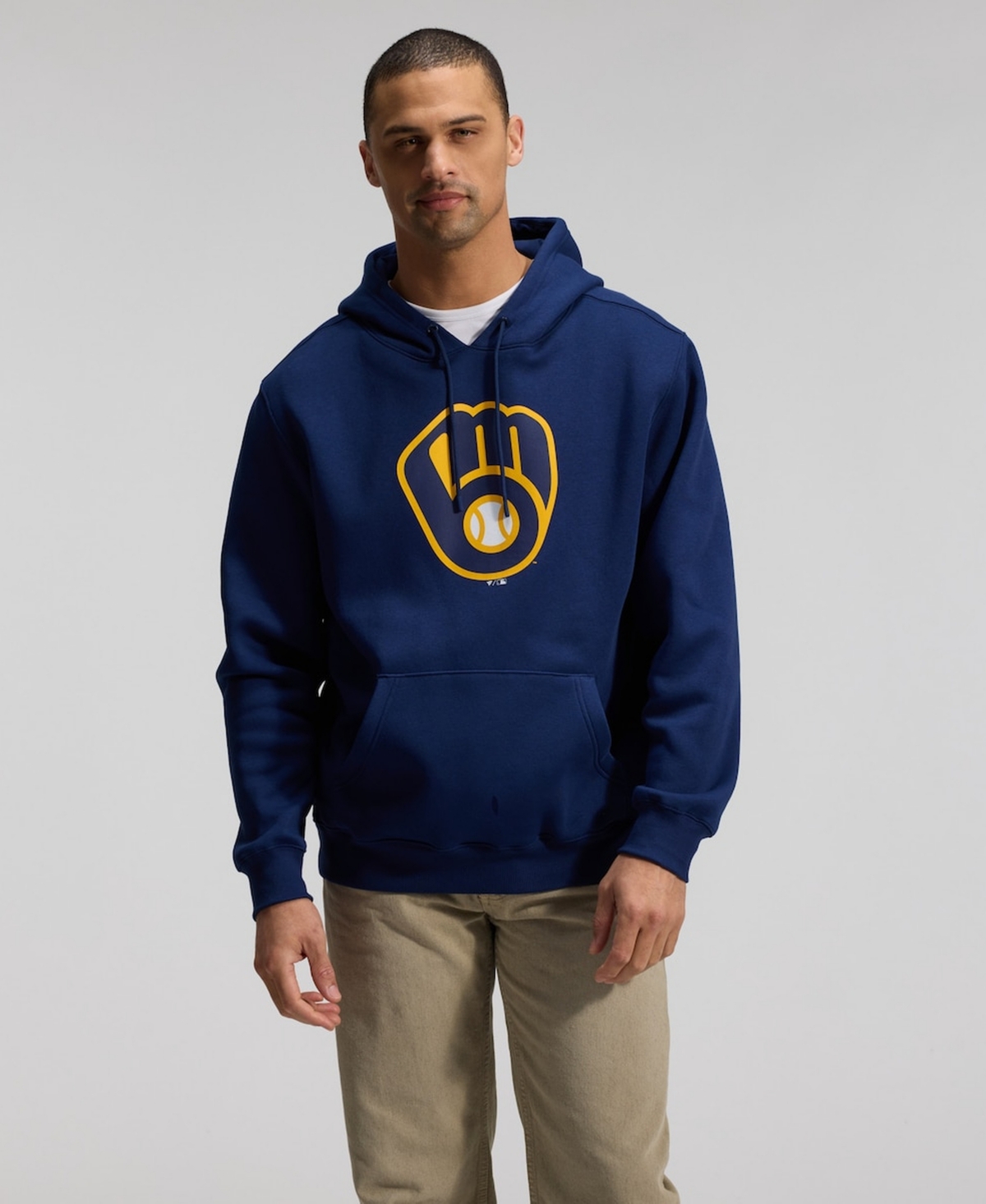 Fanatics Men's Navy Milwaukee Brewers Primary Logo Legacy Hoodie