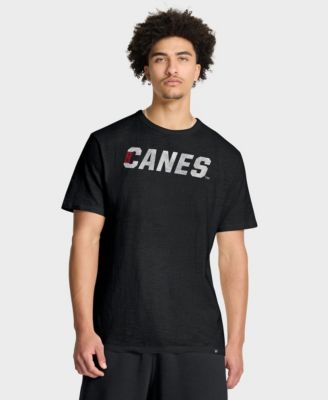 Men's Black Carolina Hurricanes Play Distressed Wordmark Stadium Slub T-Shirt