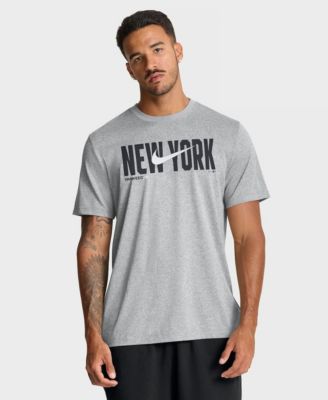 Men's Heather Gray New York Yankees Swoosh Legend Dri-FIT T-Shirt