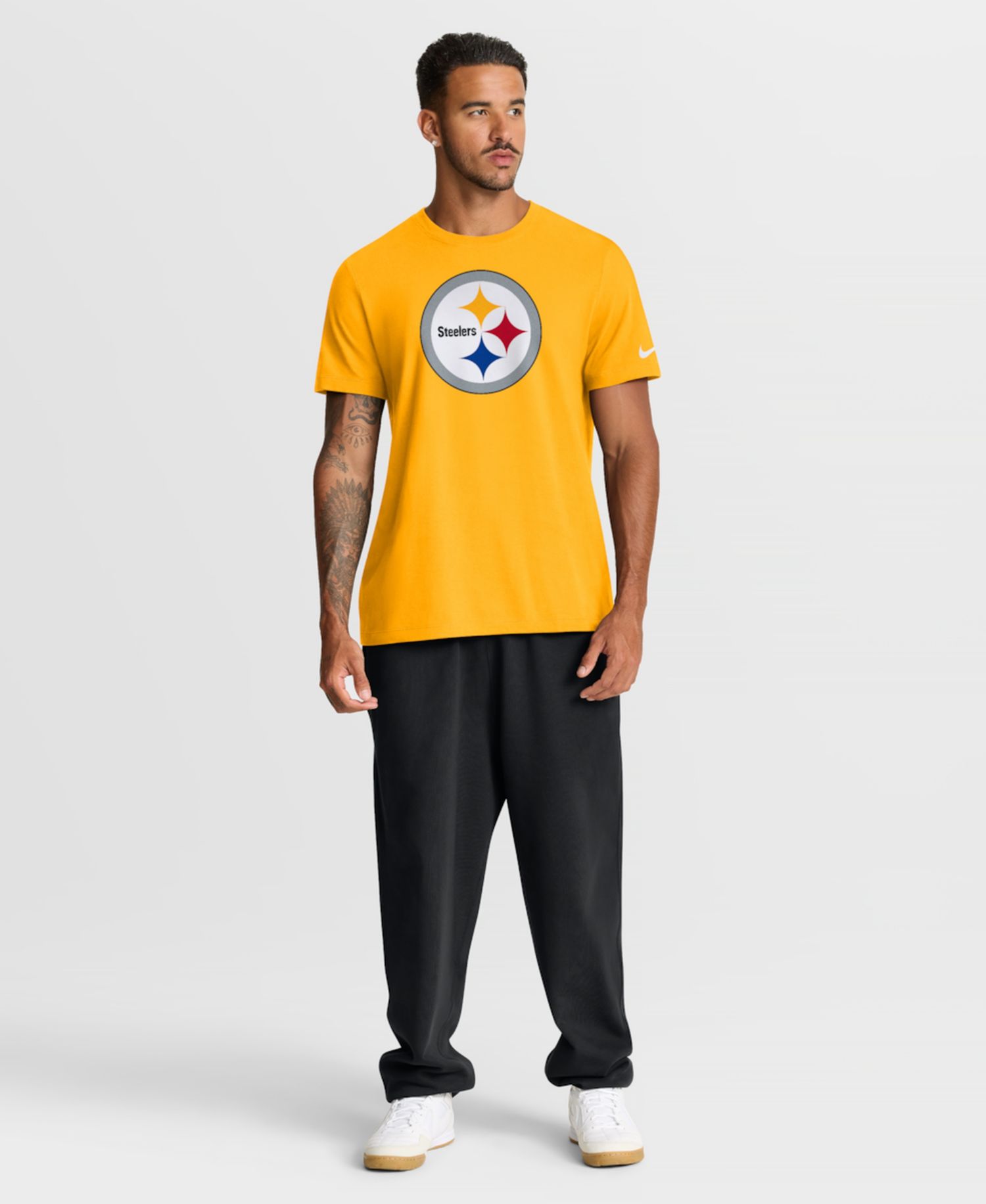 Men's Gold Pittsburgh Steelers Essential Logo T-Shirt