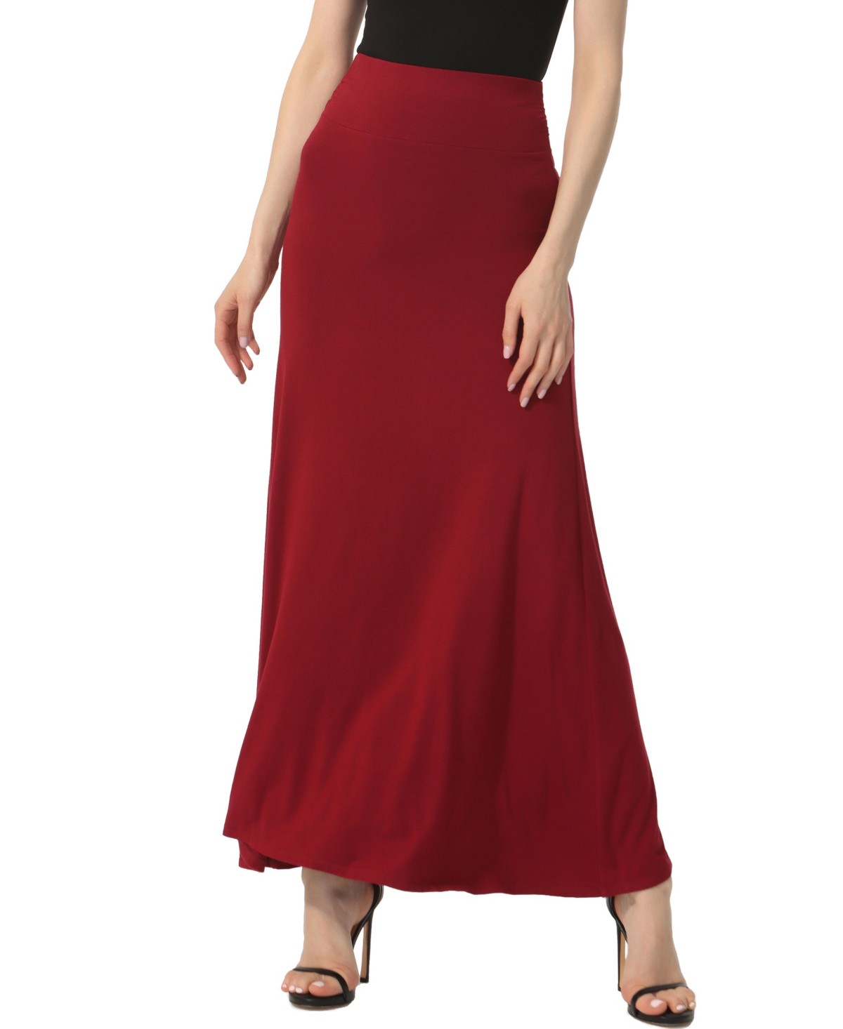 Женские юбки kimi + kai Women's kimi + kai Waist Ruched Maxi Skirt — фото 1