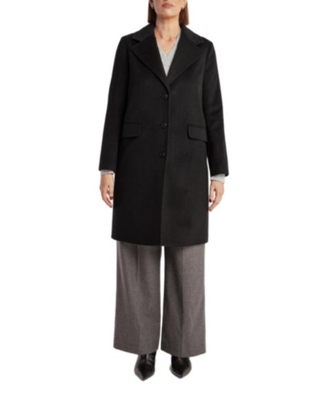 Женское пальто 1982 Cashmere Tailored Single-Breasted, цвет: Чёрный